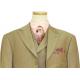 Extrema Taupe With Violet / Pink Shadow Stripes Super 120's Wool Vested Suit HF9060 / 12